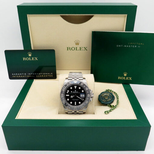 Alternative view of Rolex 126710GRNR GMT Master II on Jubilee