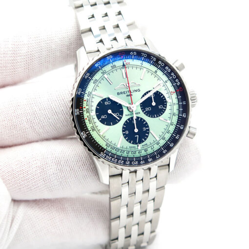 Breitling AB0138 Navitimer B01 Chronograph 43mm with Green Dial on Bracelet
