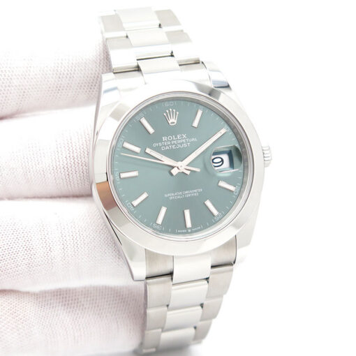 Rolex 126300 Datejust 41 with Mint Green Dial on Oyster