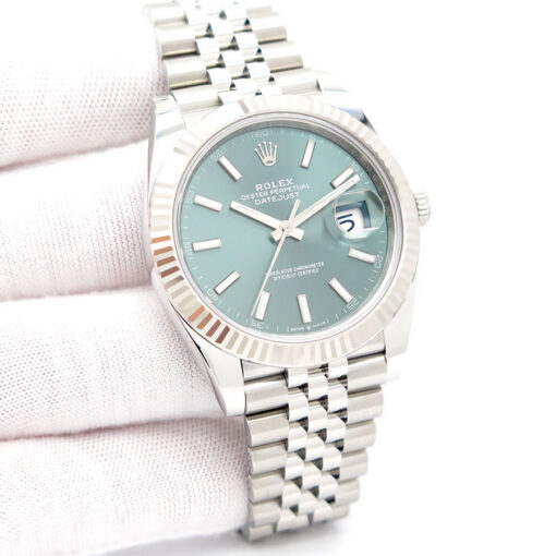 Rolex 126334 Datejust 41 with Mint Green Dial on Jubilee