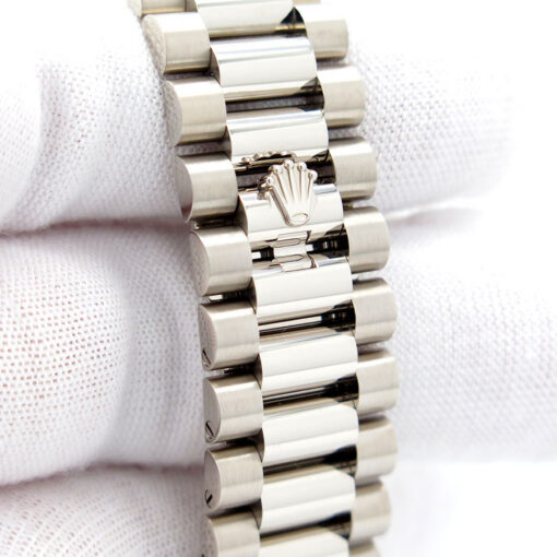 Rolex 228239 Day Date 18K White Gold with Blue Ombre Roman Dial - Image 7