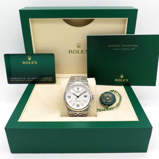 Alternative view of Rolex 127334 Land-Dweller 40 with White Dial