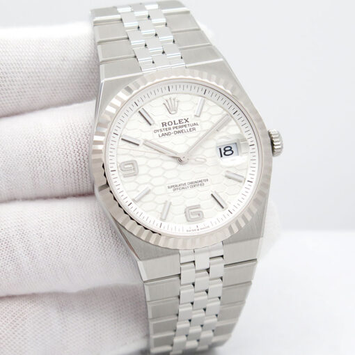 Rolex 127334 Land-Dweller 40 with White Dial