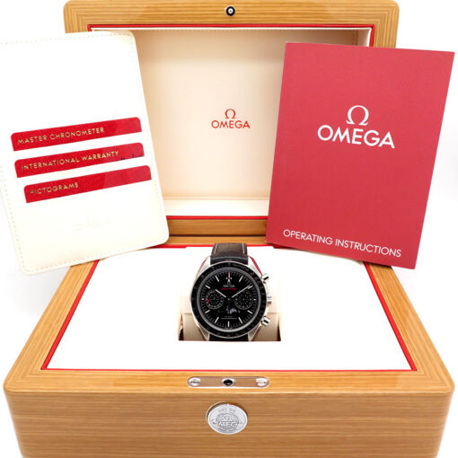 Omega Speedmaster Moonphase Chronograph with Black Dial - Image 2