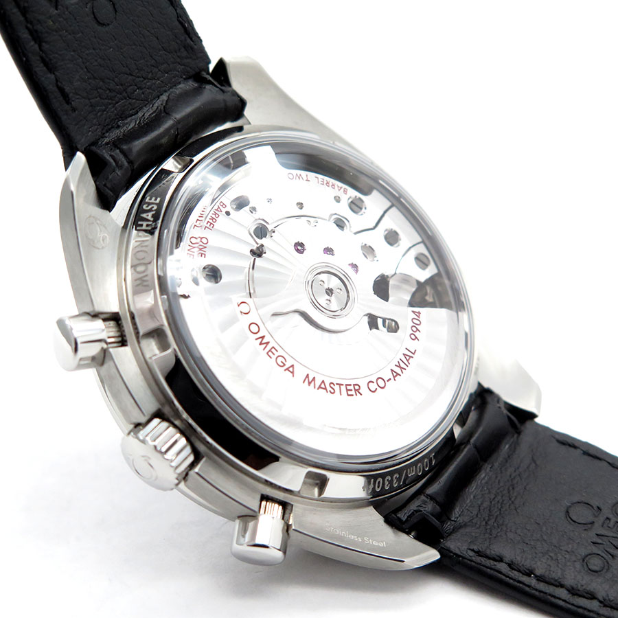 Omega Speedmaster Moonphase Chronograph with Black Dial - Image 4