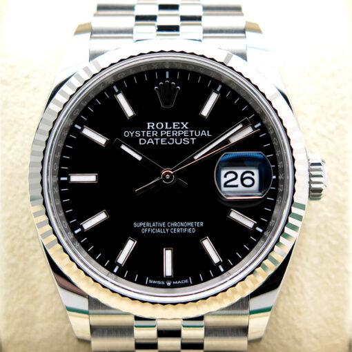 Rolex 126234 Datejust with Black Stick Dial on Jubilee - Image 3