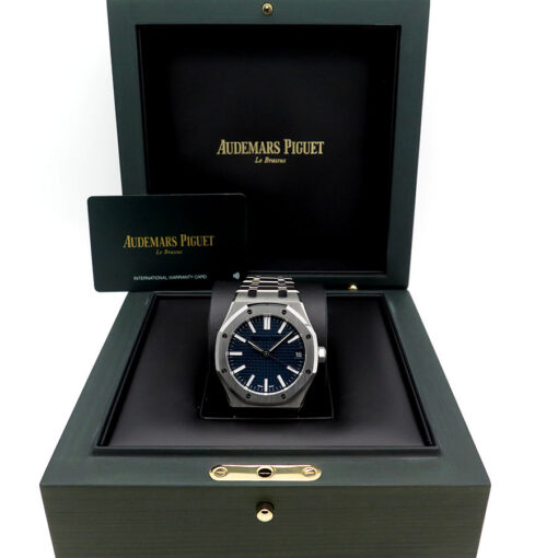 Audemars Piguet 15510ST Royal Oak with Blue Dial - Image 2