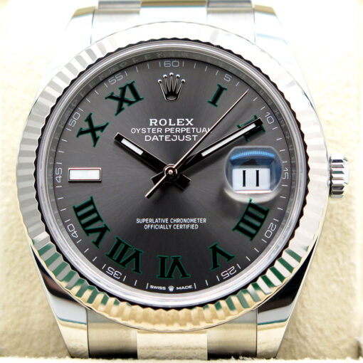 Rolex 126334 Datejust 41 with Slate Roman Dial on Oyster - Image 3