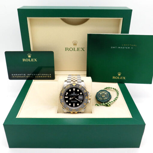 Alternative view of Rolex 126713GRNR GMT Master II 18K/SS on Jubilee