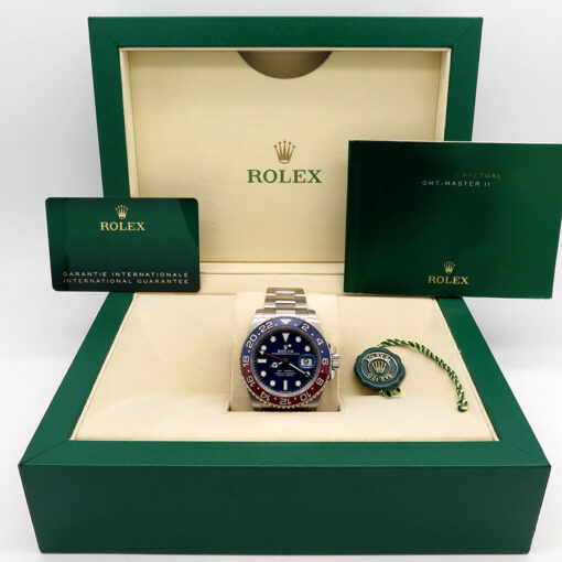 Alternative view of Rolex 126719BLRO GMT Master II with Blue Dial