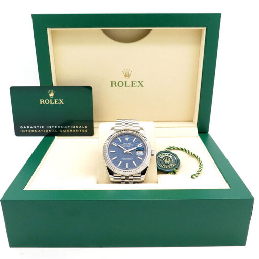 Rolex 126334 Datejust 41 with Blue Fluted Motif Dial on Jubilee - Image 2