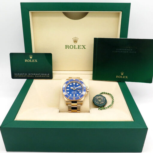 Alternative view of Rolex 126618LB Submariner 41 18K Yellow Gold