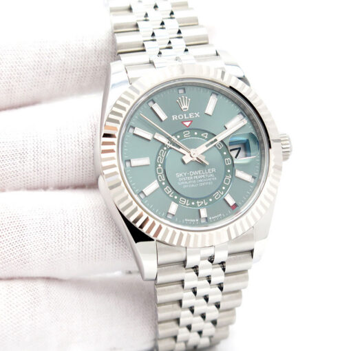 Rolex 336934 Skydweller with Mint Green Dial on Jubilee