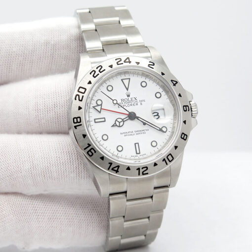 Rolex 16570 Explorer II with White Dial and 3186 Movement