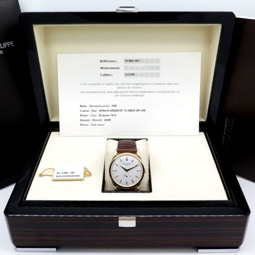 Alternative view of Patek Philippe 5196J Calatrava 18K Yellow Gold