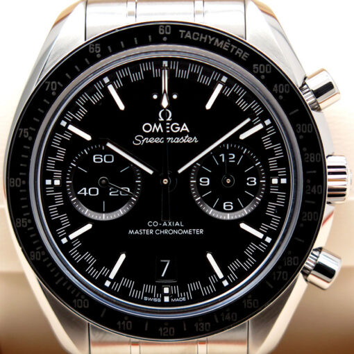 Omega Speedmaster Racing Chronograph with Black Dial on Bracelet - Image 3