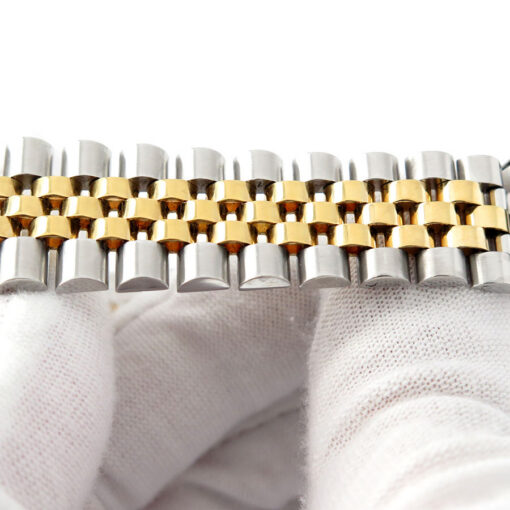 Rolex 16013 Datejust 18K/SS with Silver Stick Dial on Jubilee - Image 12