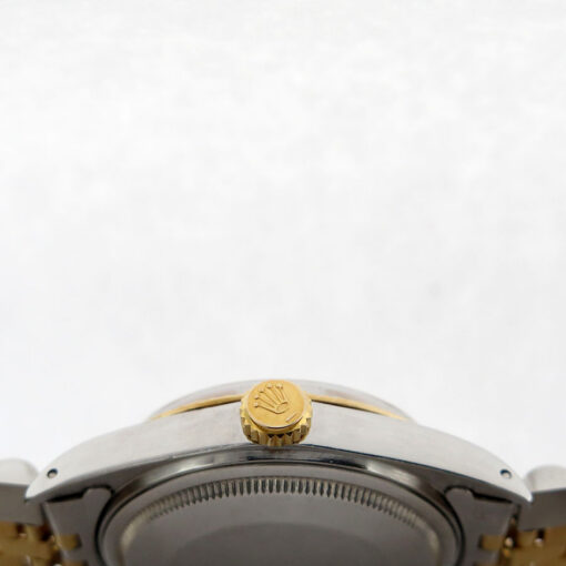 Rolex 16013 Datejust 18K/SS with Silver Stick Dial on Jubilee - Image 4
