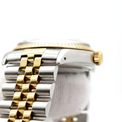 Rolex 16013 Datejust 18K/SS with Silver Stick Dial on Jubilee - Image 8