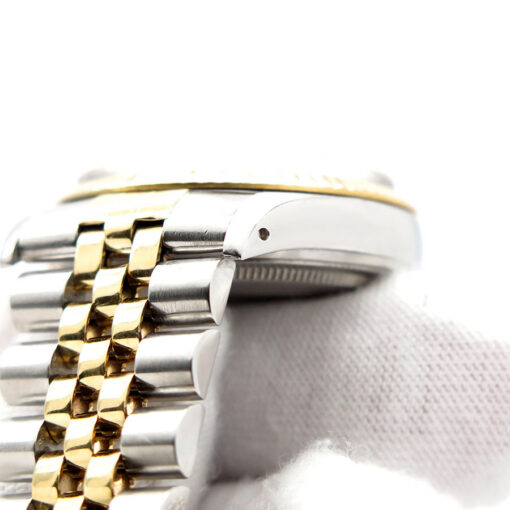 Rolex 16013 Datejust 18K/SS with Silver Stick Dial on Jubilee - Image 6