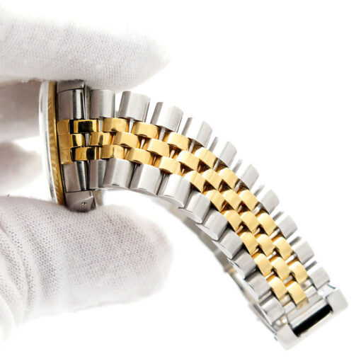 Rolex 16013 Datejust 18K/SS with Silver Stick Dial on Jubilee - Image 13