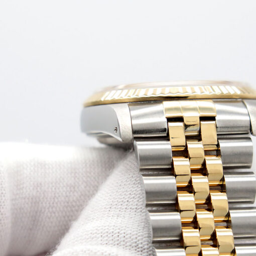 Rolex 16233 Datejust 18K/SS with Champagne Stick Dial on Jubilee - Image 8