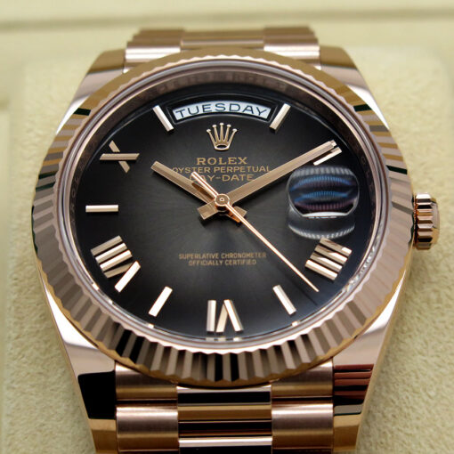 Rolex 228235 Day Date 40 18K Rose Gold with Slate Ombre Dial - Image 3