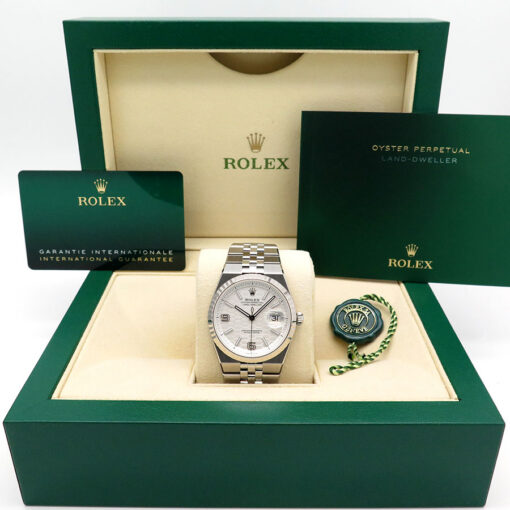 Alternative view of Rolex 127234 Land-Dweller 36 with White Dial