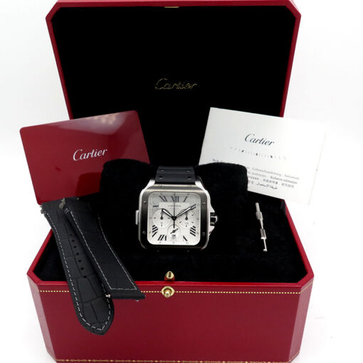 Alternative view of Cartier WSSA0017 Santos de Cartier Chronograph ADLC
