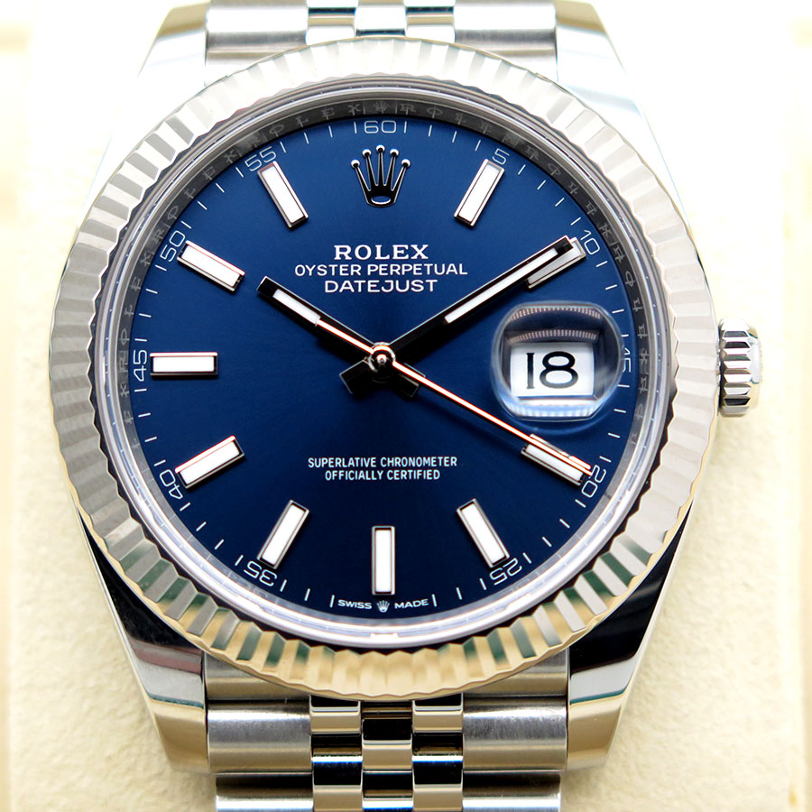 Rolex 126334 Datejust 41 with Blue Stick Dial on Jubilee - Image 3