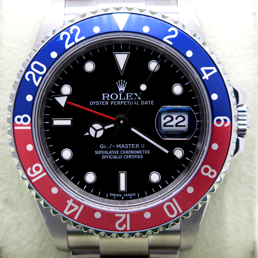 Rolex 16710 GMT Master II with Red & Blue Bezel - Image 3