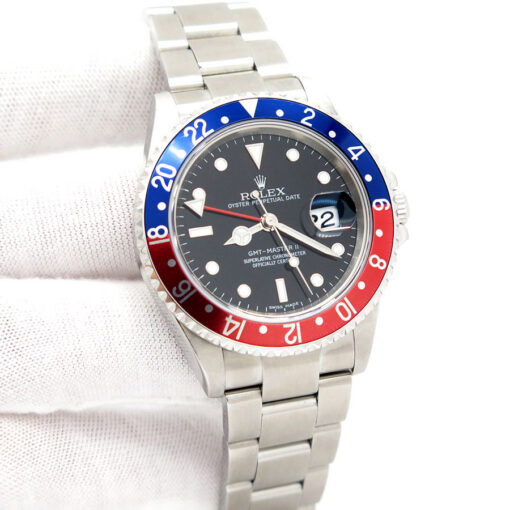 Rolex 16710 GMT Master II with Red & Blue Bezel