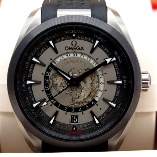 Omega Seamaster Aqua Terra Worldtimer GMT Titanium on Strap - Image 3