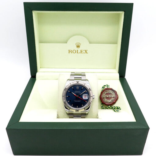 Alternative view of Rolex 116264 Datejust Turn-O-Graph with Blue Dial on Oyster