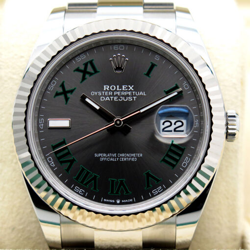Rolex 126334 Datejust 41 with Slate Roman Dial on Oyster - Image 3