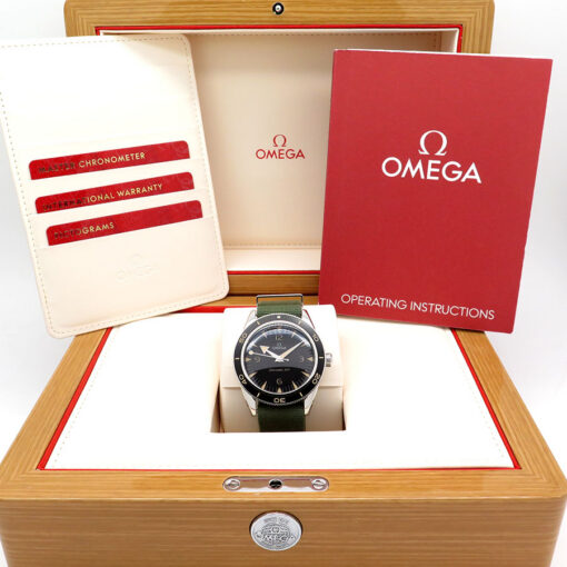 Alternative view of Omega Seamaster 300 Co‑Axial Master Chronometer 41 mm with Black Dial on NATO
