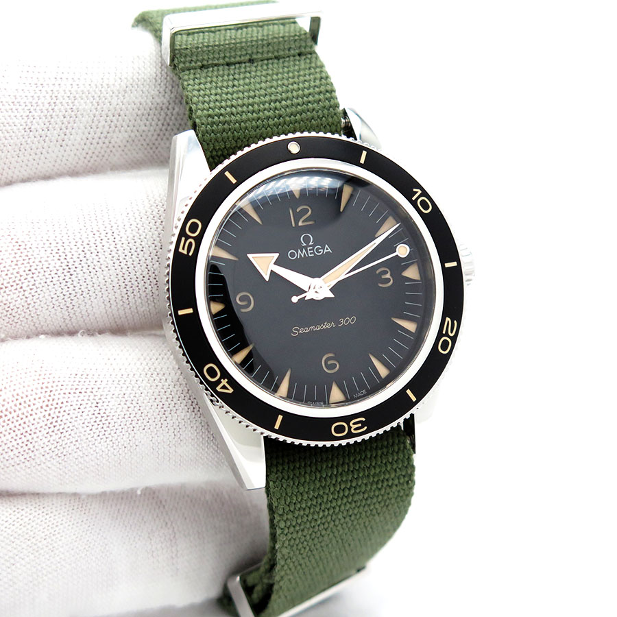 Omega Seamaster 300 Co‑Axial Master Chronometer 41 mm with Black Dial on NATO