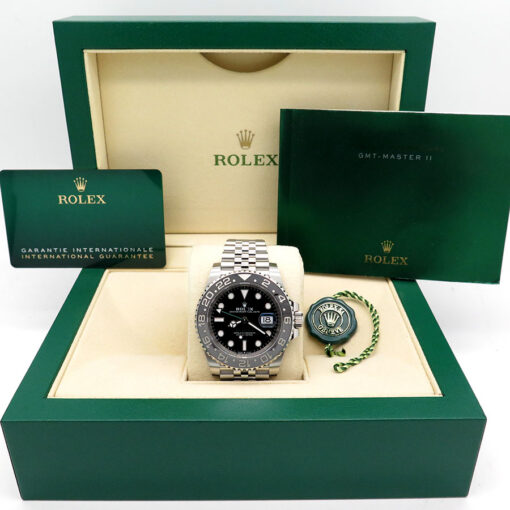 Alternative view of Rolex 126710GRNR GMT Master II on Jubilee