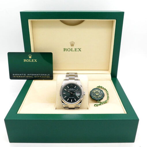 Alternative view of Rolex 126234 Datejust with Mint Green Dial on Oyster