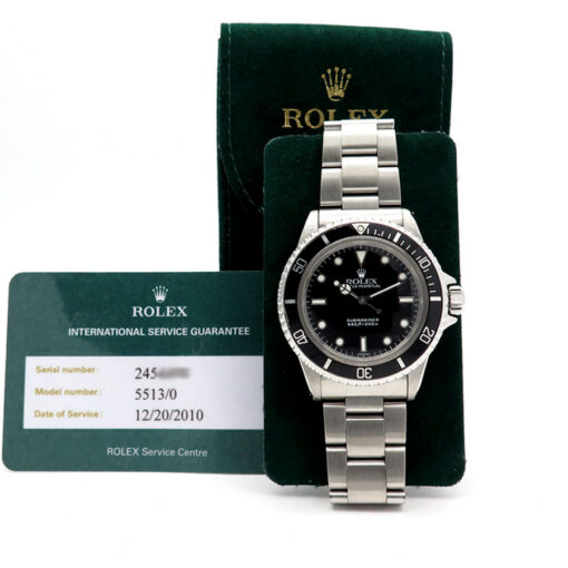 Alternative view of Rolex 5513 Submariner