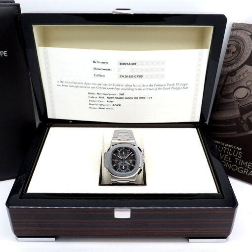 Alternative view of Patek Philippe 5990/1A Nautilus Travel Time Chronograph