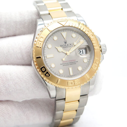 Rolex 16623 Yachtmaster 18K/SS with Slate Dial