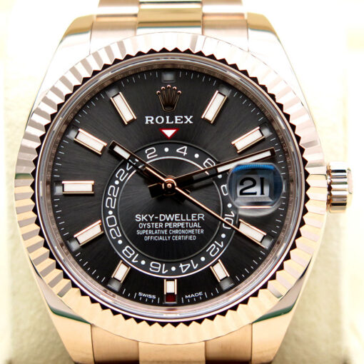 Rolex 326935 Skydweller 18K Rose Gold with Slate Dial - Image 3