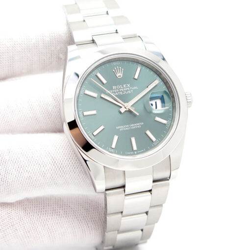 Rolex 126300 Datejust 41 with Mint Green Dial on Oyster