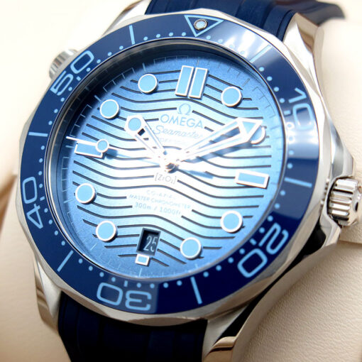Omega Seamaster Diver 300m "Summer Blue" on Strap - Image 4