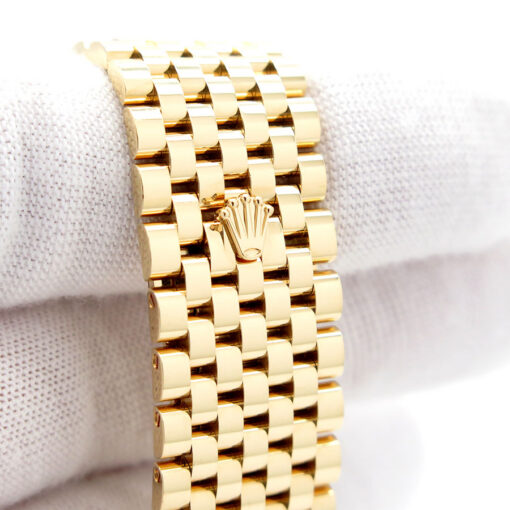 Rolex 52508 Perpetual 1908 with White Dial 18K Yellow Gold on Settimo Bracelet - Image 9