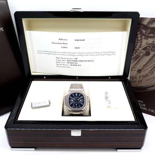 Alternative view of Patek Philippe 5740/1G Nautilus Perpetual Calendar Moonphase