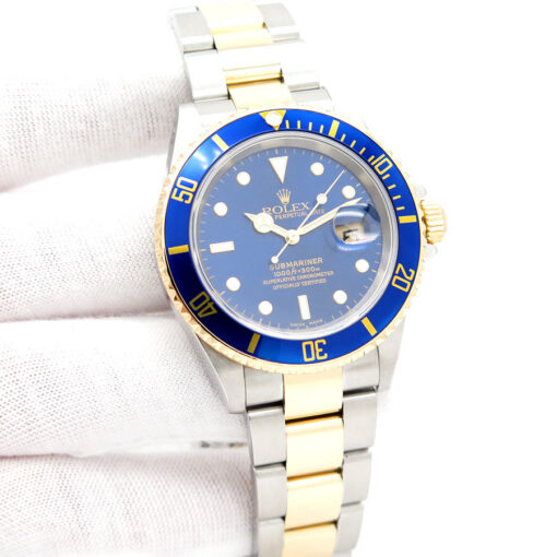 Rolex 16613LB Submariner 18K/SS with Blue Dial