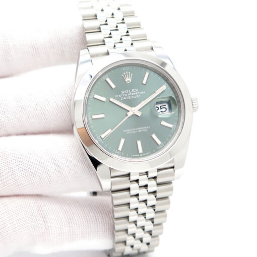 Rolex 126300 Datejust 41 with Mint Green Dial on Jubilee