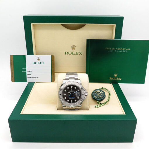 Alternative view of Rolex 126622 Yachtmaster with Dark Rhodium Dial (New Old Stock)